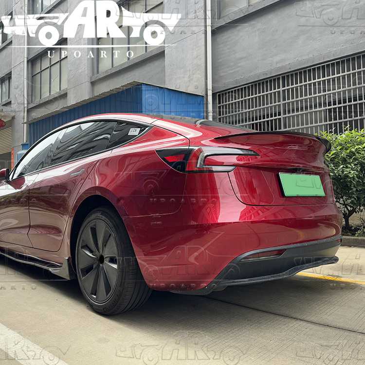 tesla model 3 rear trunk spoiler