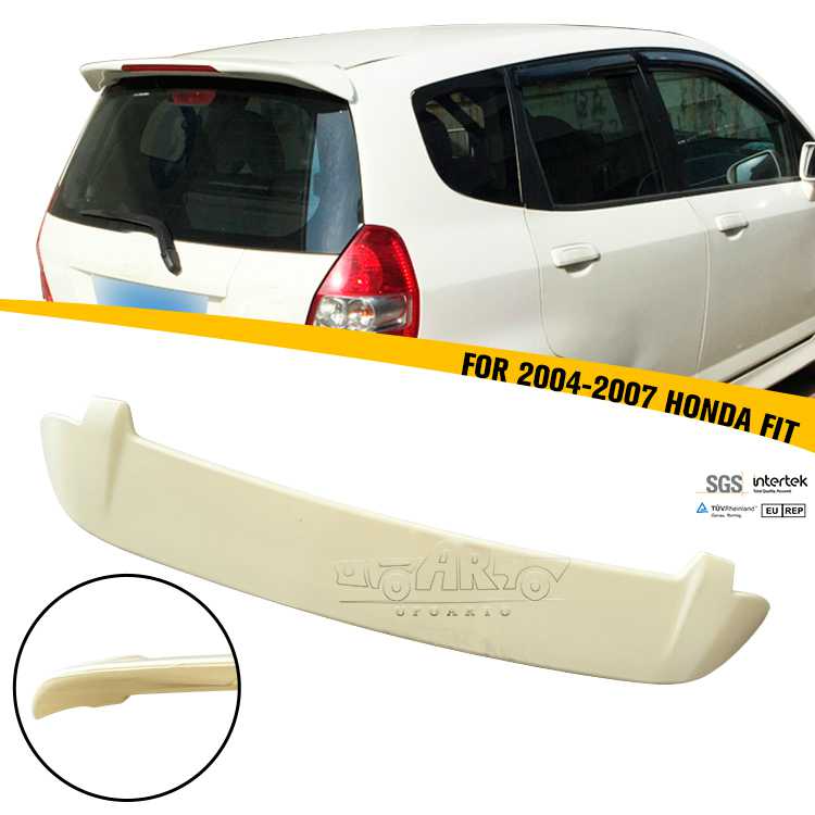 For Honda Fit Jazz Hatchback 2004-2007 Rear Spoiler With Led Light