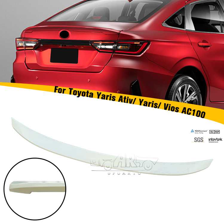 for Toyota Yaris Ativ Vios AC100 2023+ Rear Sedan Boot Spoiler