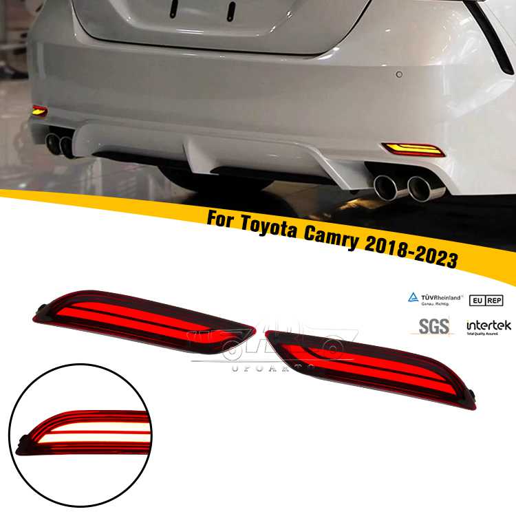 2018-2023 Toyota Camry XV70 Rear Bumper Lamp Back Turn Signal Reflect