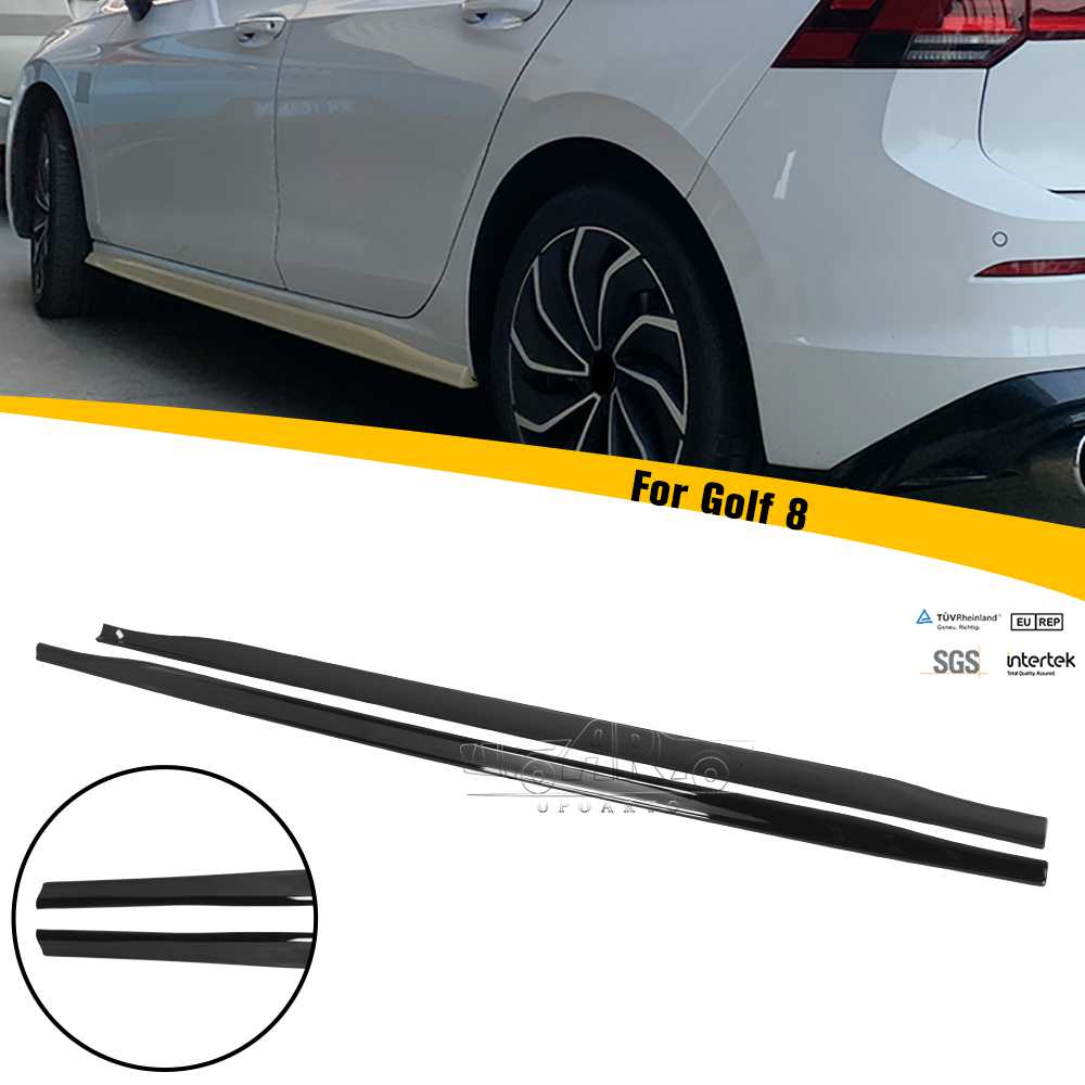 Volkswagen Golf 8 MK8 Upgrade Gti Side Skirts Splitter Spoiler