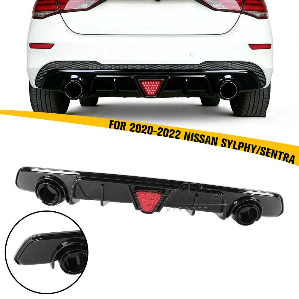 2020-2022 Nissan Sylphy Sentra B18 Rear Diffuser With Brake Light