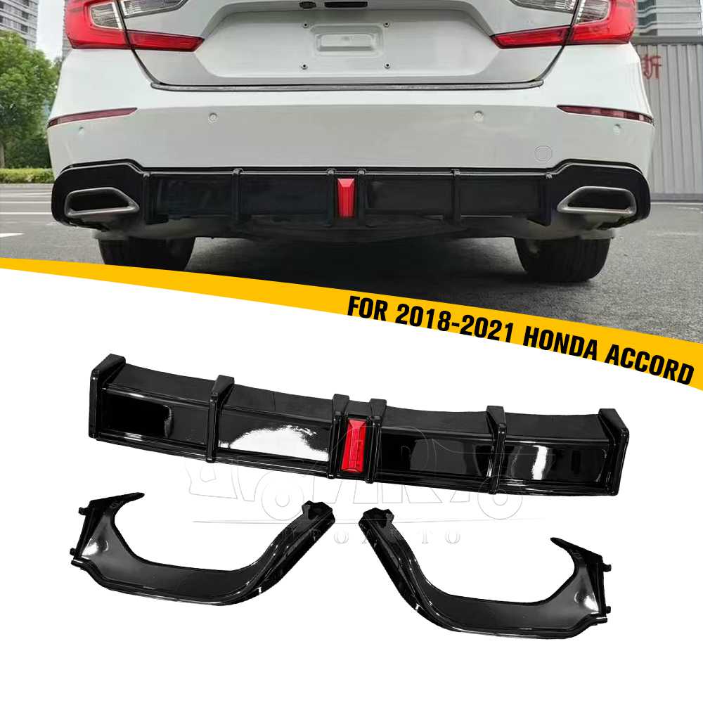 2018-2021 Honda Accord Rear Bumper Lip Diffuser With Lamp