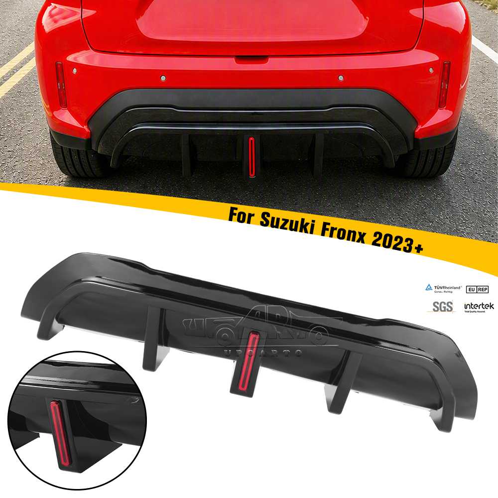 2023+ Suzuki Fronx Rear Bumper Lip Diffuser With Light Plastic PP
