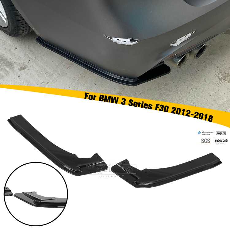 BMW 3 Series F30 Car Rear Side Splitters 2012-2018