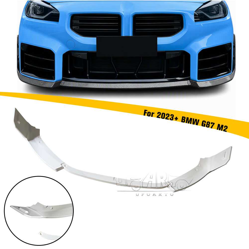 2023+ BMW G87 M2 Car MP Style 3 Sections Front Bumper Lip