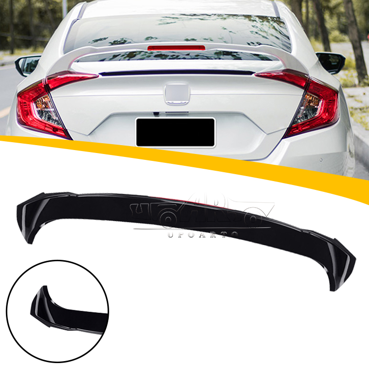 Honda Civic X Sport Style Rear Trunk Spoiler Wing with Light Led
