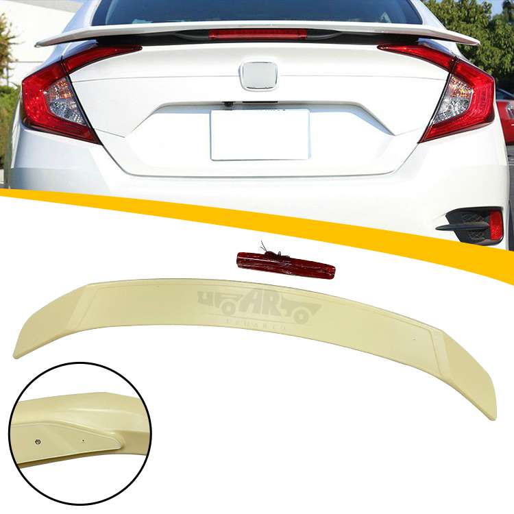 Honda Civic X Rear Trunk Spoiler RS Style with Led 2016-2021