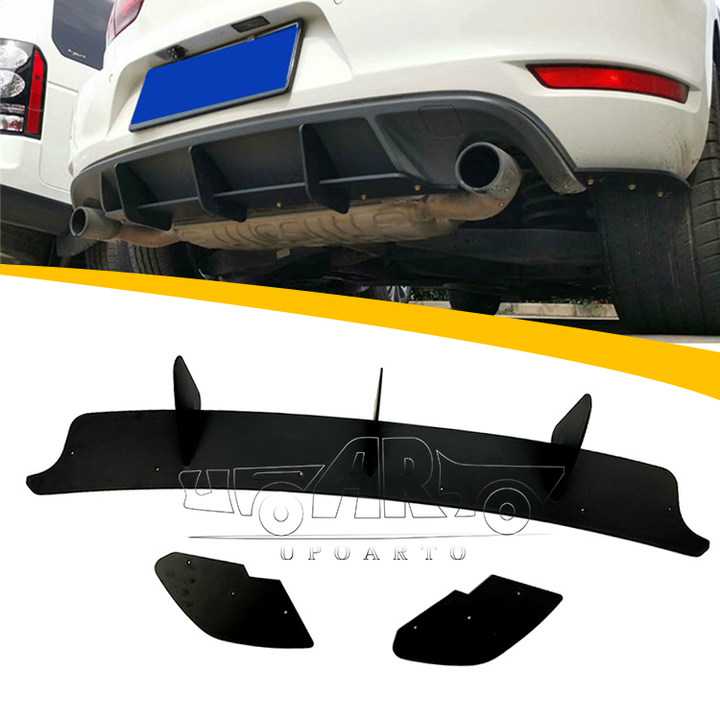 Rear Side Splitters Rear Blade Diffuser For VW MK6 Golf 6 GTI
