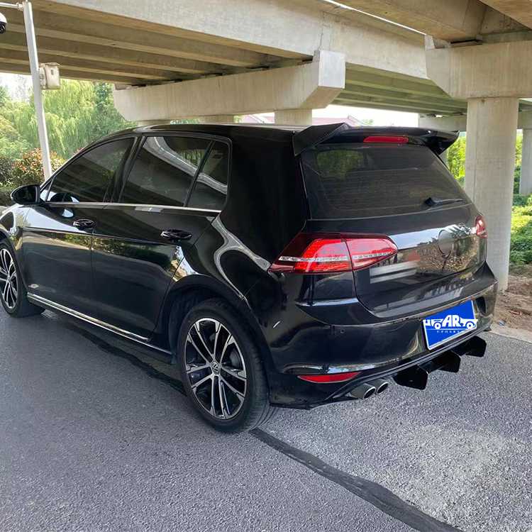 VW Golf 7 MK7 R-LINE Rear Blade Bumper Diffuser