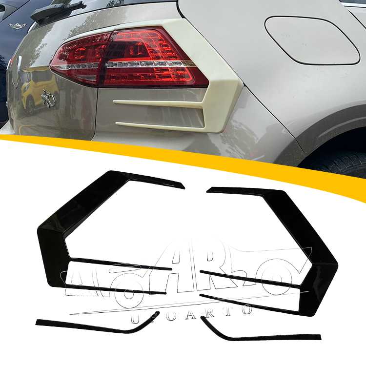 Rear Tail Led Lamp Cover Trim Frame For VW Golf 7 Mk7