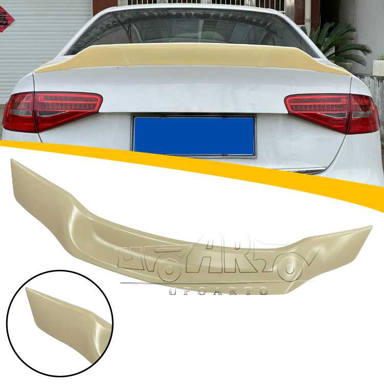 For Audi A4 B8 2009-2016 R Style Rear Lip Spoiler Kit