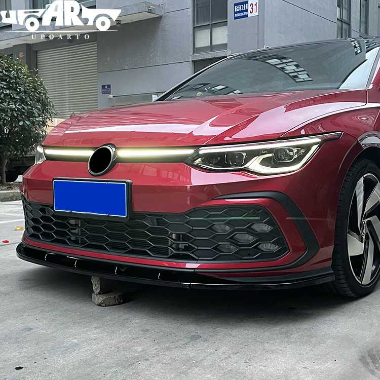 golf mk8 front lip carbon fiber