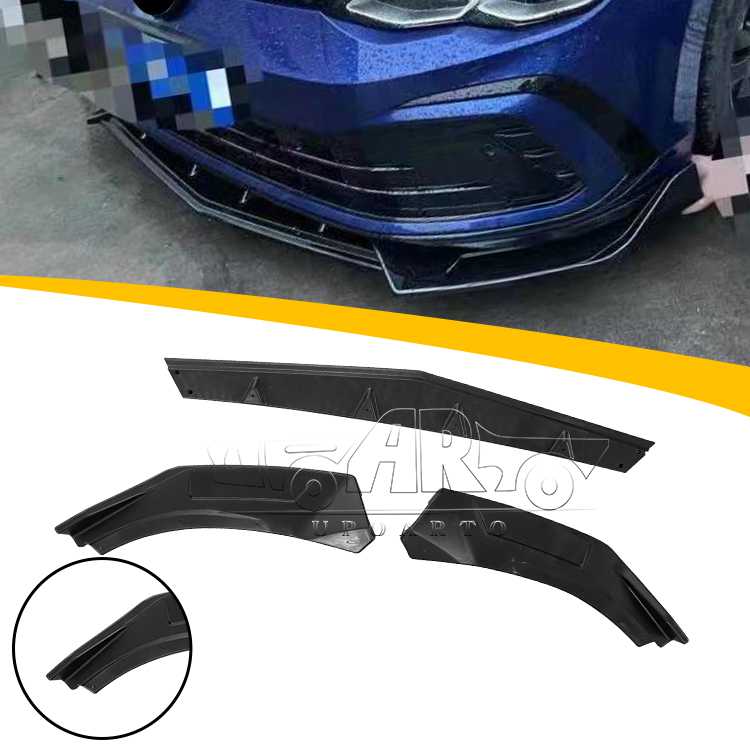 Volkswagen Golf 8 MK8 R-line 3 Pieces Front Lips Scrape Guard