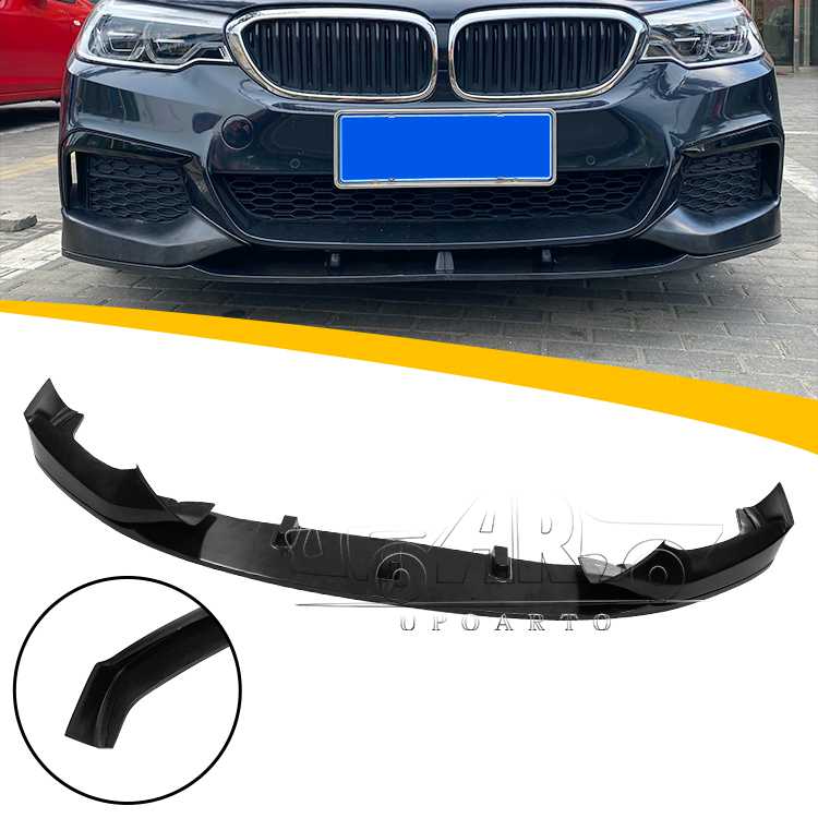 BMW 5 Series G30 G31 2018-2020 MP Style 2 Sections Front Bumper Lip Spoiler