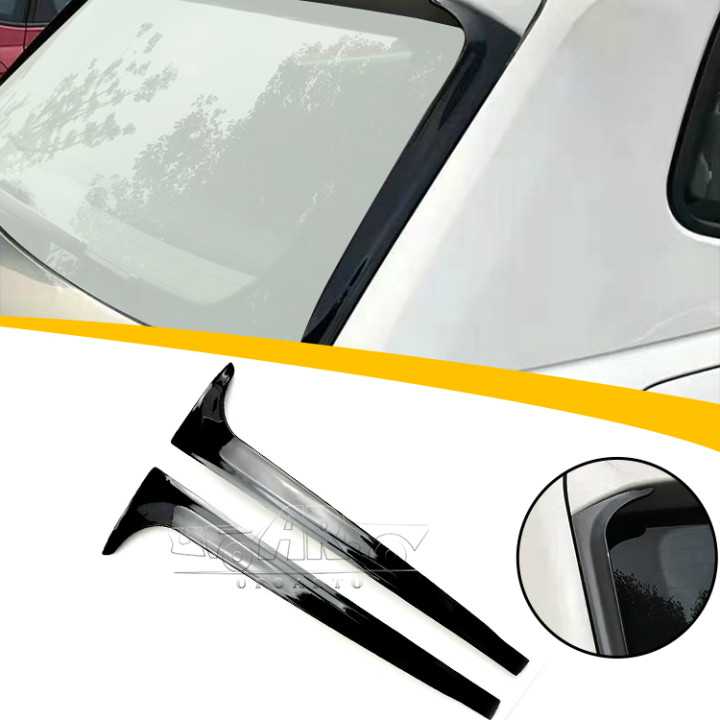 VW Polo MK6 2019 2PCS Car Rear Window Spoiler Side Wing Canards