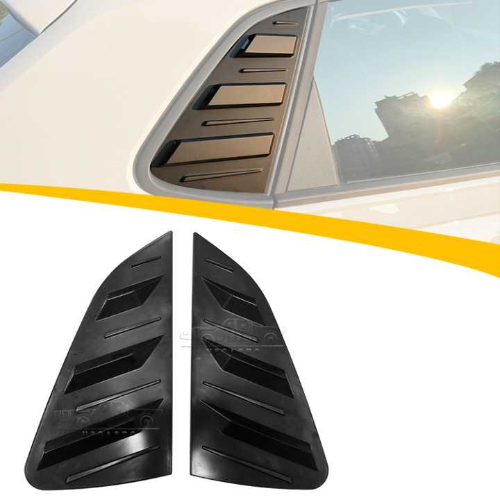 2PCS Car Rear Window Louver Cover Trim For Volkswagen Polo 2019