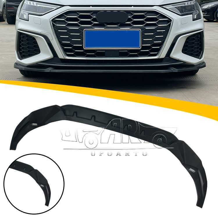 Audi A3 8Y Hatchback Sedan Front Bumper Splitter Lip 2021
