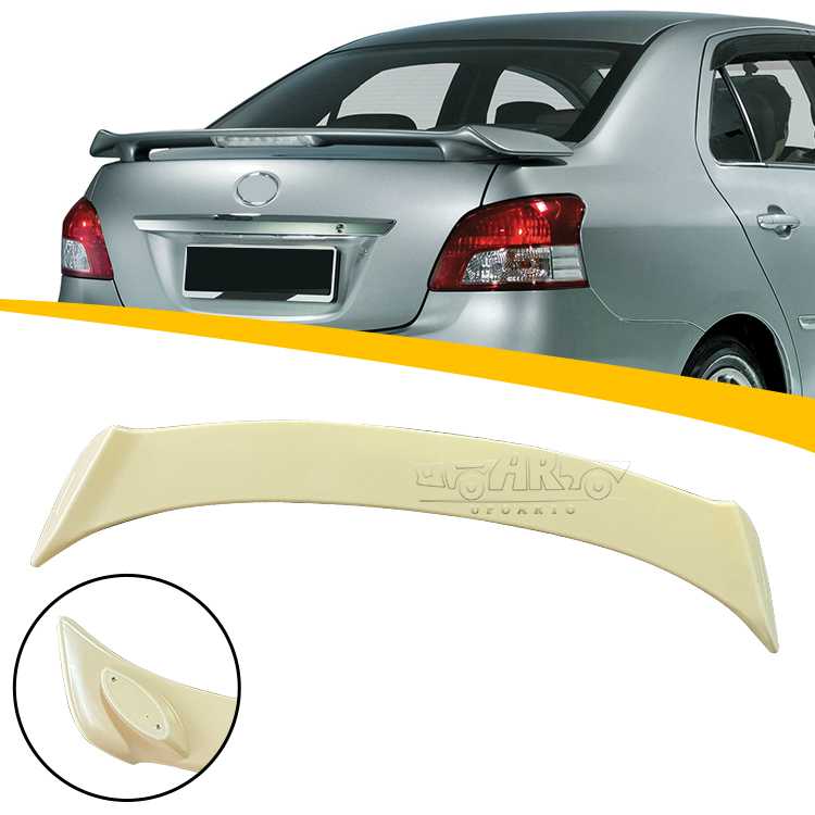 With Lamp Rear Spoiler for Toyota Vios 2008