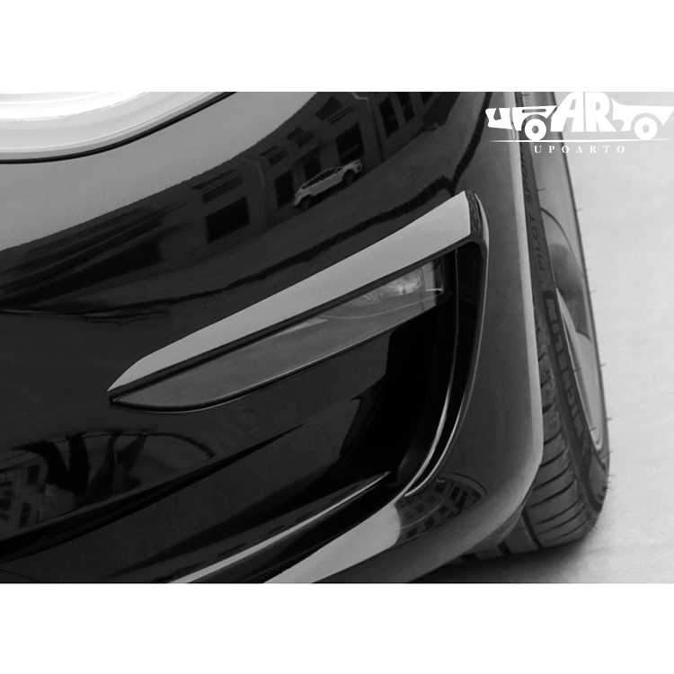 tesla model 3 fog light trim carbon fiber