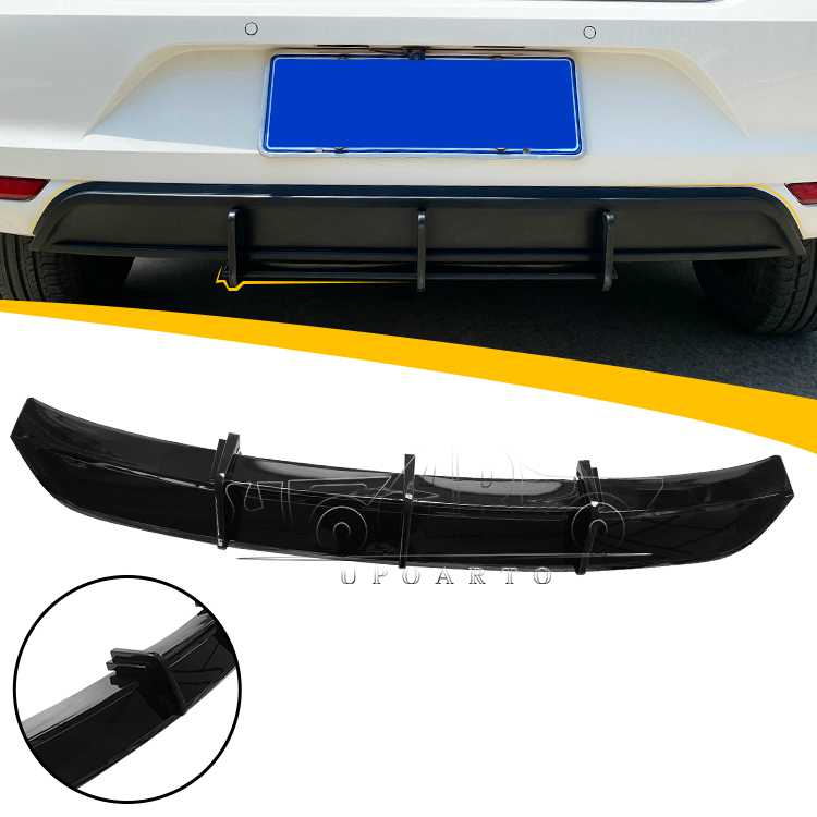 Rear Bumper Lip Protector Spoiler For Volkswagen Polo 2014-2018