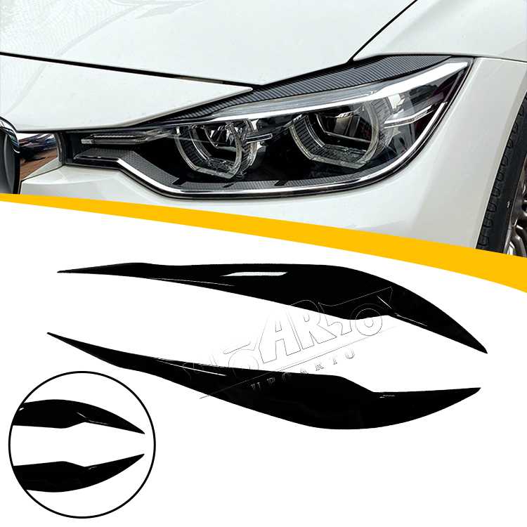BMW 3 Series F30 Headlight Eyelids Eye Brow 2012-2018