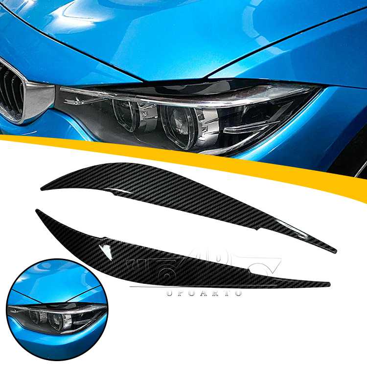 Headlight Eyebrows Lamp Eyelids Trim For BMW 4 Series F32 2014-2020