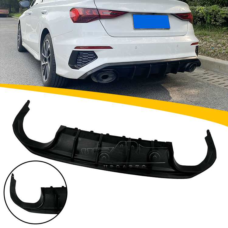 Audi A3 8Y Sedan Rear Valance Bumper Diffuser 2021+