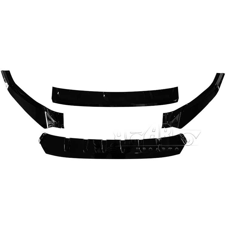 q8 front lip carbon black