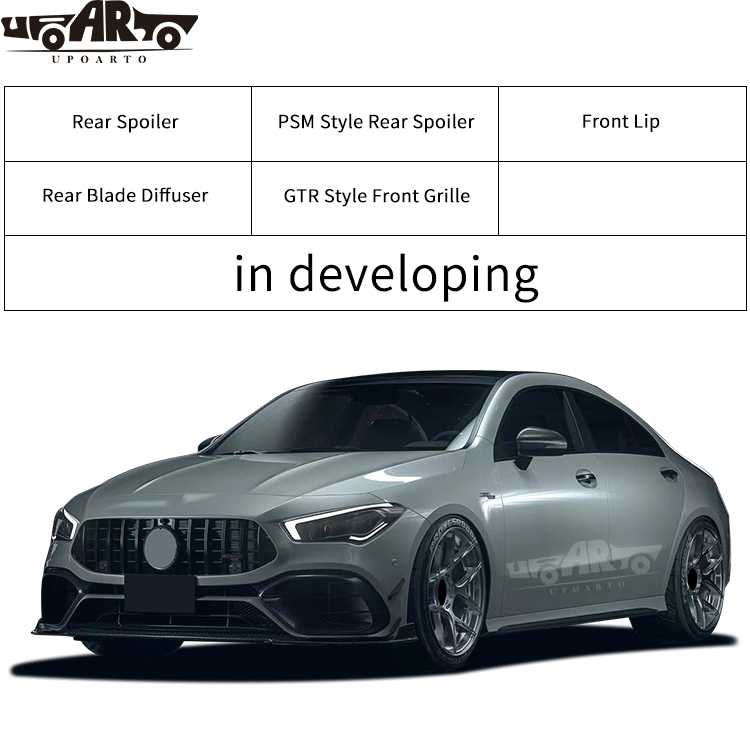 mercedes cla w118 lip spoiler