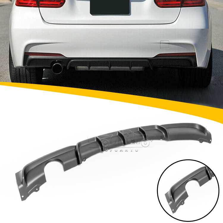 BMW 3 Series F30 Rear Lip Diffuser Left Single Exhaust Pipe