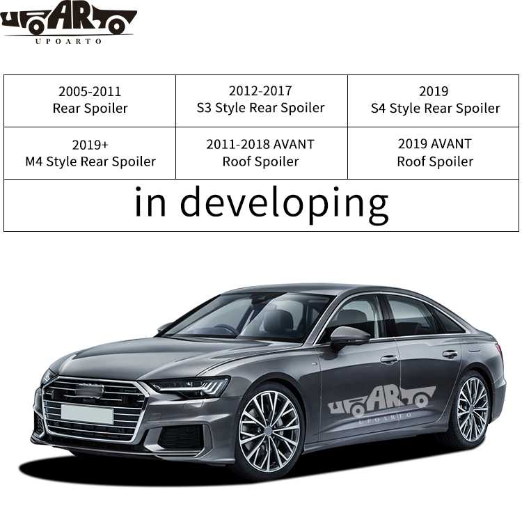 audi a6 carbon fiber spoiler