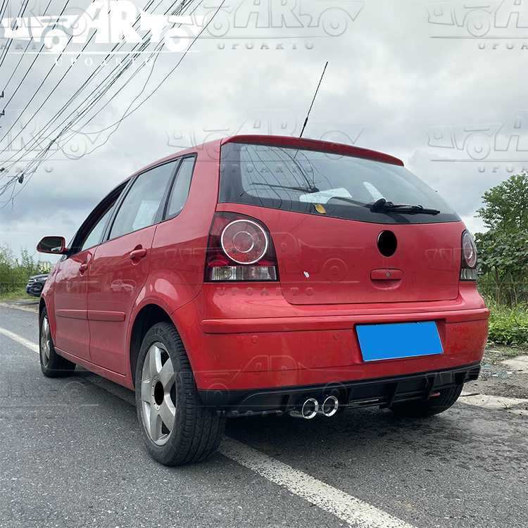 vw polo rear lip diffuser
