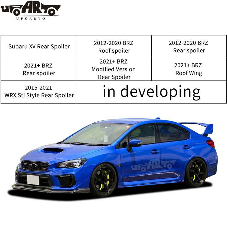subaru roof spoiler