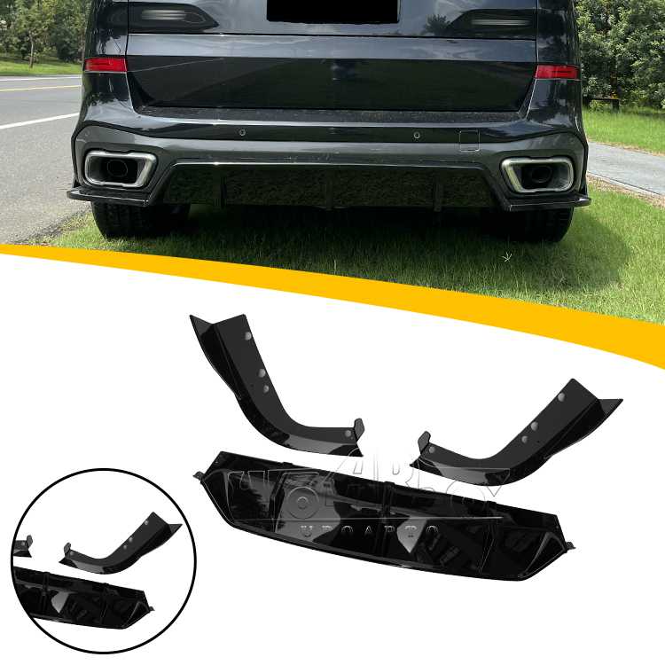 BMW X5 G05 Rear Side Splitter Rear Fender Bumper Diffuser 2019+