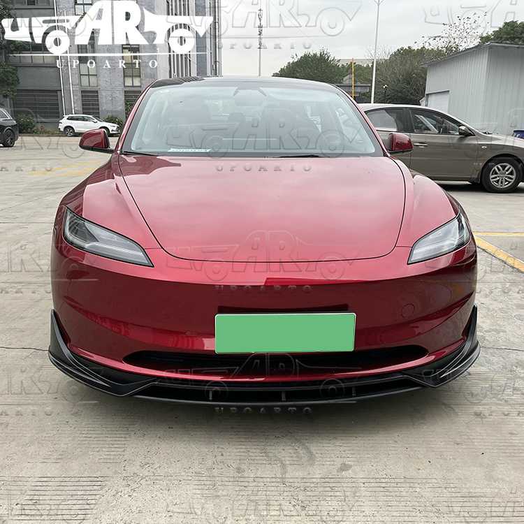 tesla model 3 front bumper painted