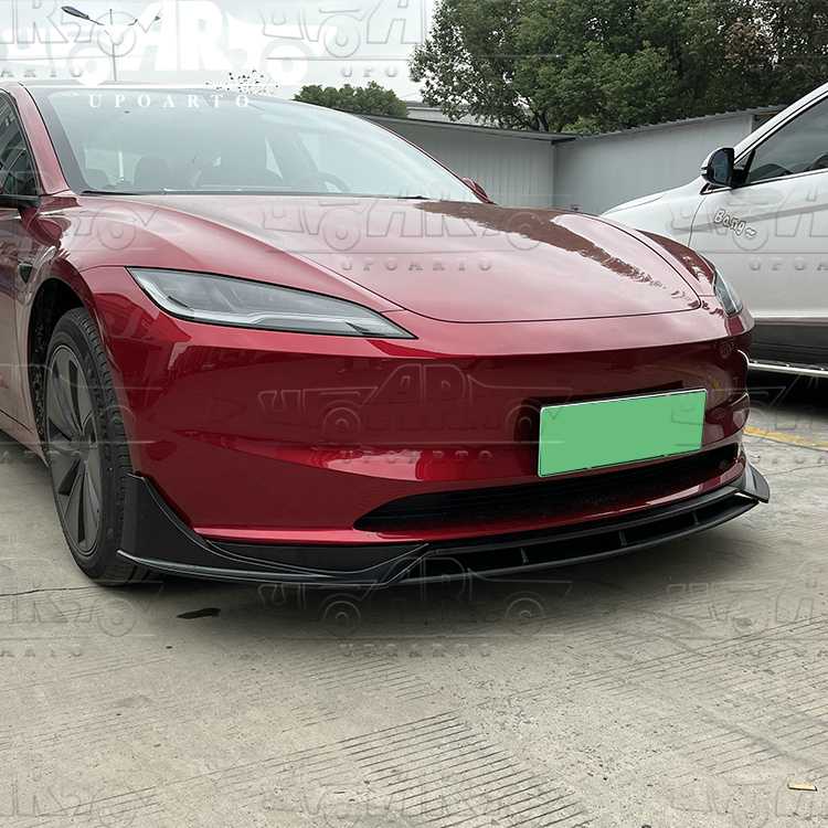 tesla model 3 front bumper painted