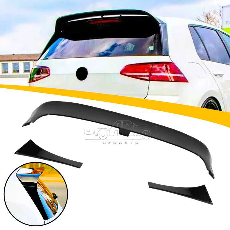 Volkswagen Golf 7/7.5 GTI/R Clubsport Style Roof Spoiler Side Wing