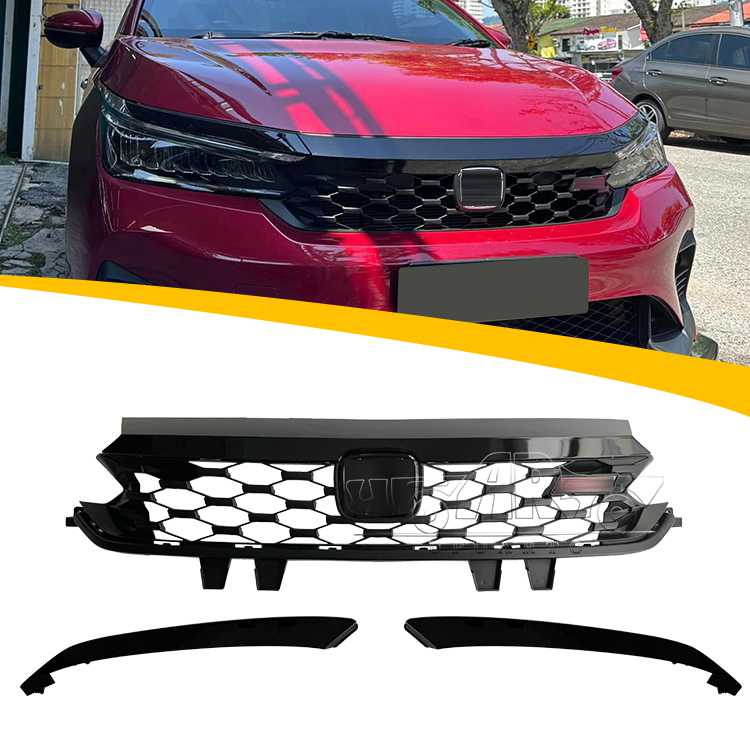 RS Style Front Grille Lamp Eyebrow Eyelids For Honda City Sedan 2023