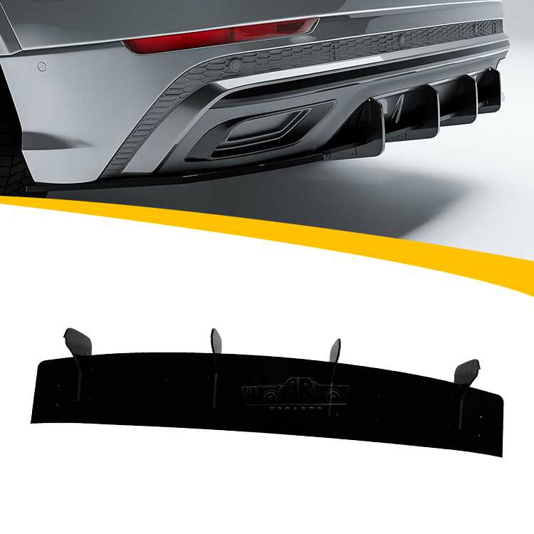 Rear Bumper Diffuser Splitter For Audi Q8 S-line 2018+