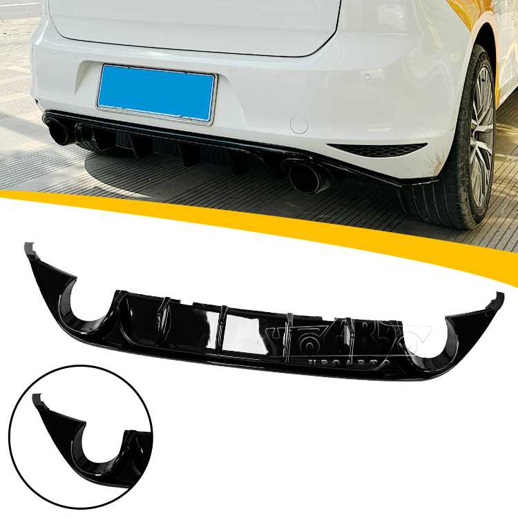 Volkswagen Golf 7 MK7 TCR Style Rear Bumper Lip