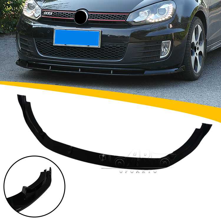 Golf 6 MK6 GTI Injection Molding 3 PCS Front Lip Splitter Style 2