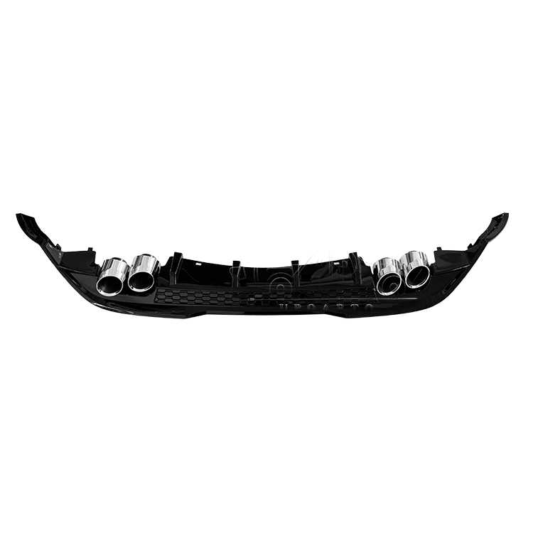 2019 Polo Rear Lip Bumper Diffuser Right And Left 2 Exahust Pipes