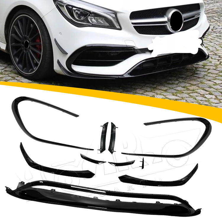 Mercedes-BenZ CLA W117 Front Lip Splitter Vents Modified Parts 2016-2019