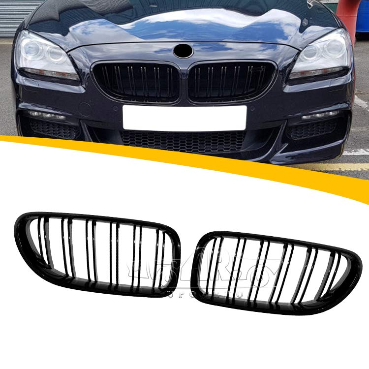 BMW 6 Series F06 F12 F13 Double Slat Front Bumper Kidney Trim Grille