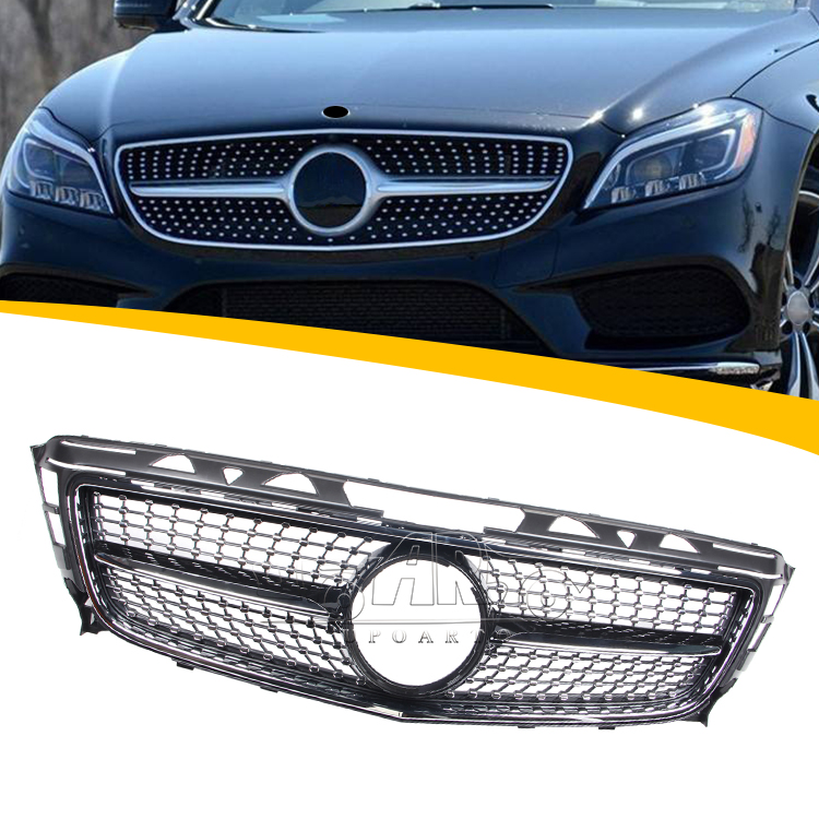 2011-2014 Mercedes Benz CLS W218 Diamond Style Front Kidney Grille