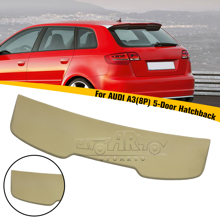 2003-2012 AUDI A3 8P 5 Door Hatchback RS3 Style Rear Window Roof Spoiler