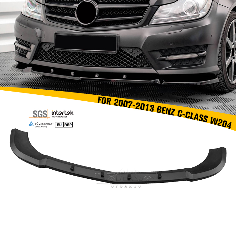 2007-2013 Mercedes BenZ C-class W204 AMG 3 Parts Front Lip Spoiler