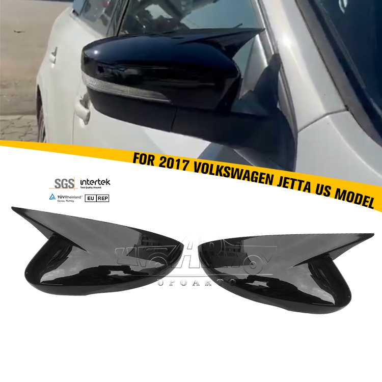 2017 Volkswagen Jetta US Model Car Side Mirror Caps Cover Paste