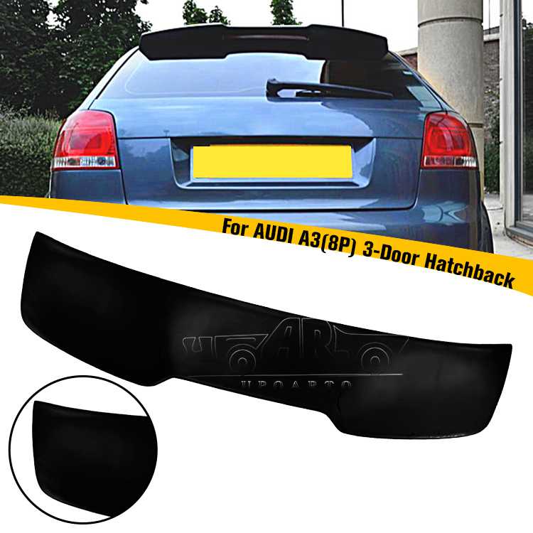 2004-2013 AUDI A3 8P 3 Door Hatchback RS3 Style Rear Trunk Spoiler